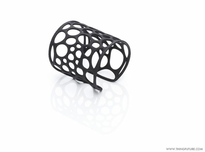 Voronoi Bracelet (LARGE) 3d printed