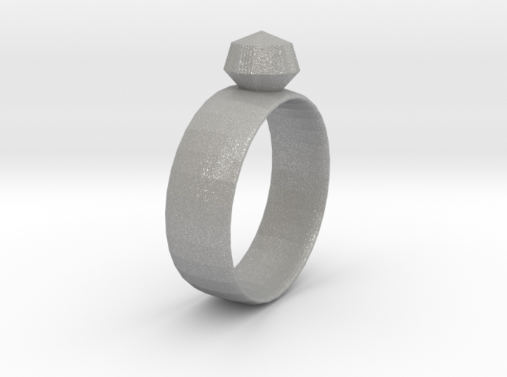 Gem Ring 3d printed