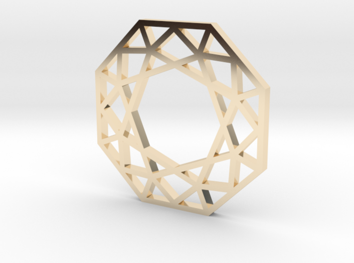 octagon.charm 3d printed