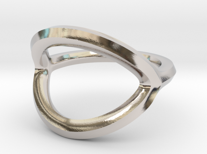 Arched Eye Ring Size 10 3d printed