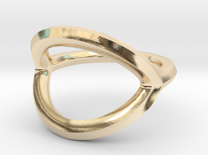 Arched Eye Ring Size 8 3d printed