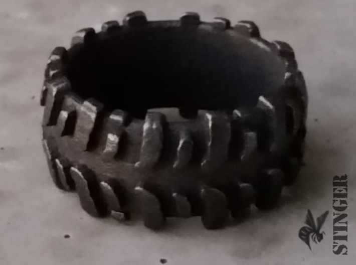 Mud Tire Man Ring 3d printed 