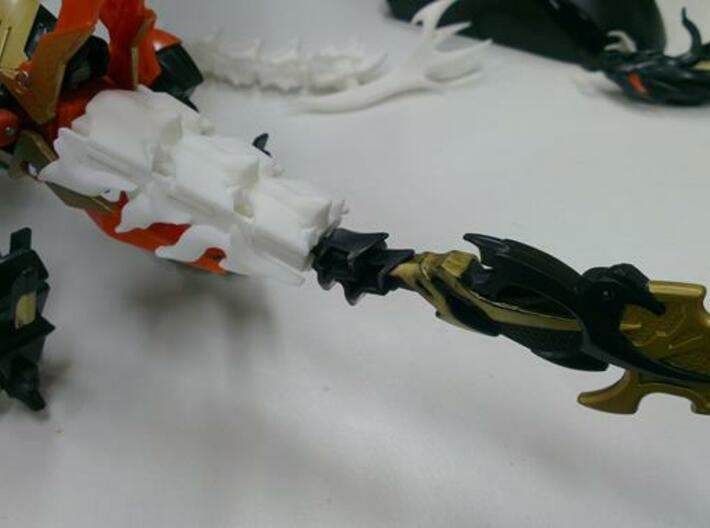 TFP Voyager Beast king Tail-Shield 3d printed compatible with original tail.