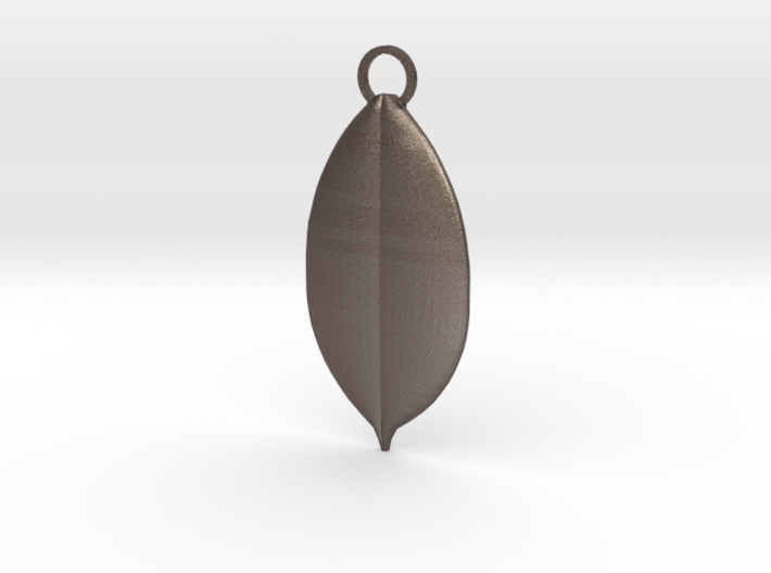 Elegant Leaf Pendant 3d printed