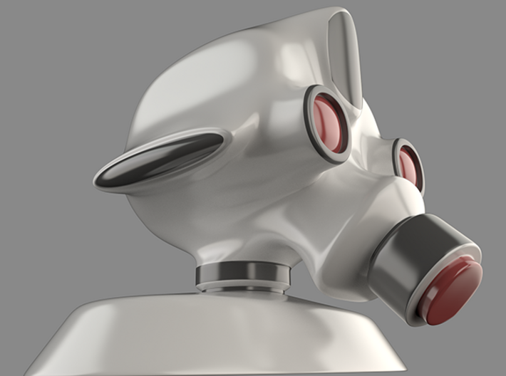 Robot head 3d printed 