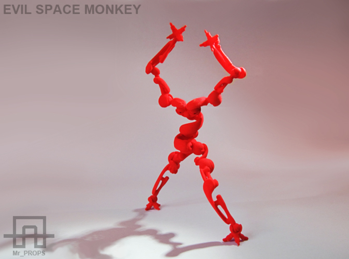 EVIL SPACE MONKEY 3d printed