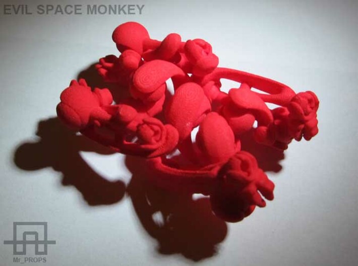 EVIL SPACE MONKEY 3d printed 