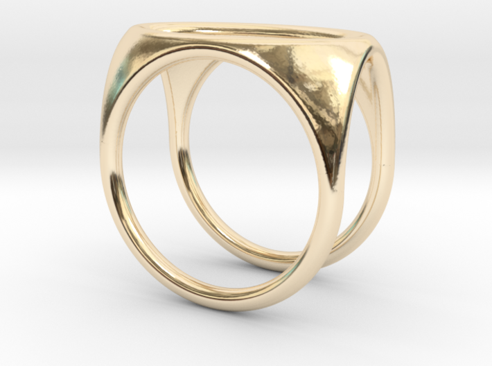 Square Ring model C - size 10 3d printed