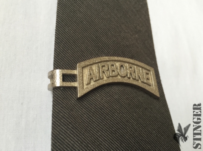 Airborne Tab Tie Bar 3d printed 