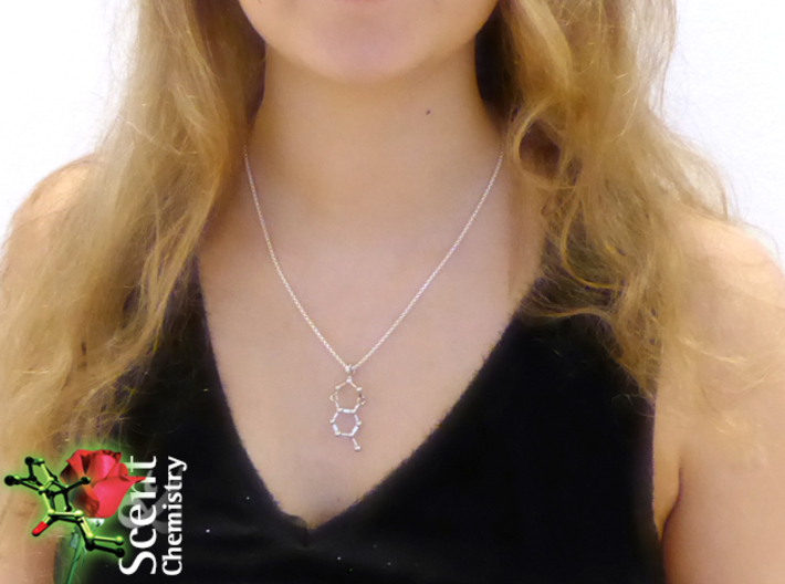 Calone 3d printed Calone 1951 pendant worn on a 2 mm/45 cm Thomas Sabo Sterling silver Glam and Soul KE1107-001-12-L45 basic necklace.