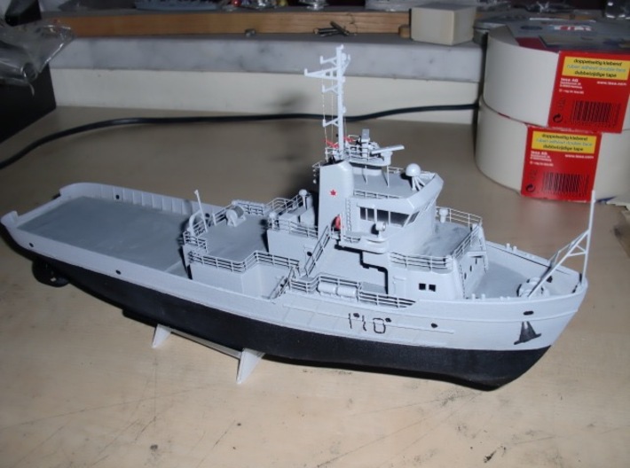 MV Anticosti Hull, Decks and GillJet (RC, 1:200) 3d printed customer model as static model of version as Canadian Minesweeper (thanks to Peter for sharing!)