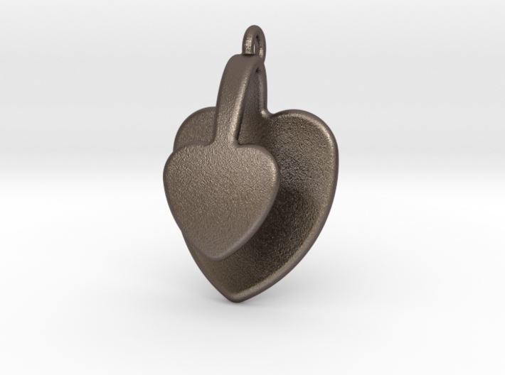 San Valentino Heart Earring 3d printed