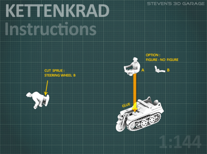 Sd.Kfz 2 - KETTENKRAD  (2 pack) 3d printed 