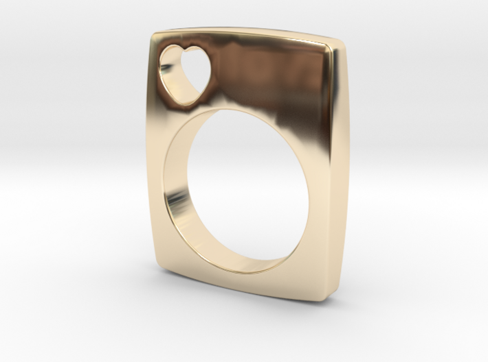 The Love Ring 3d printed