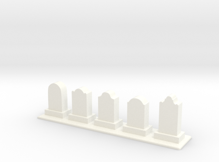 Row of Tomb Stones 3d printed
