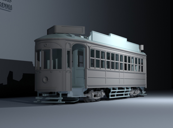 Auckland 1929 Tram - O Scale 1:43 (Part A) 3d printed 