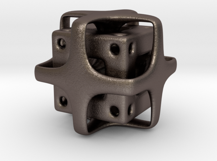 Holed Cube 3d printed