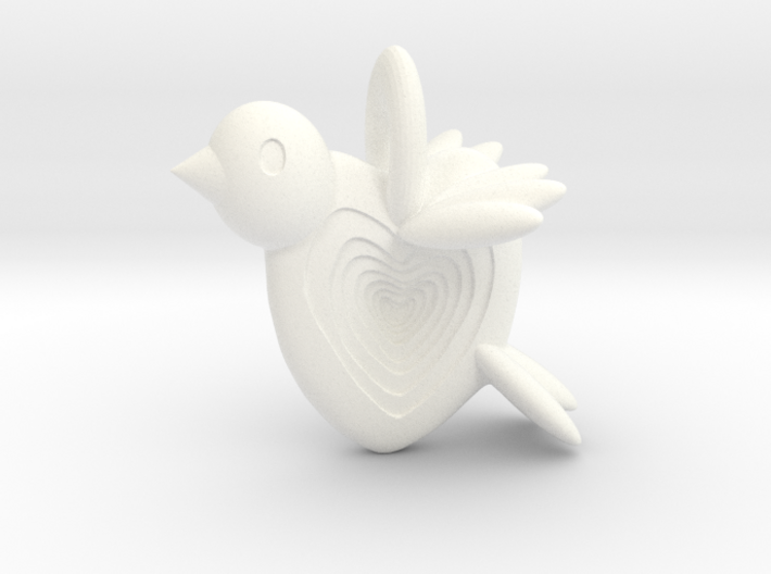 Valentine Bird 3d printed