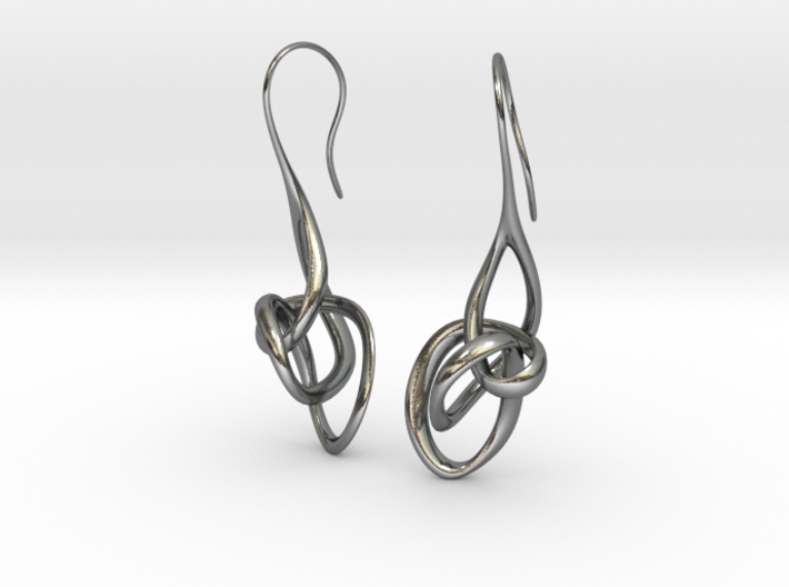 Treble Clef Earrings 3d printed 