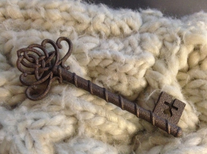 Skeleton Key with Celtic Knot 3d printed