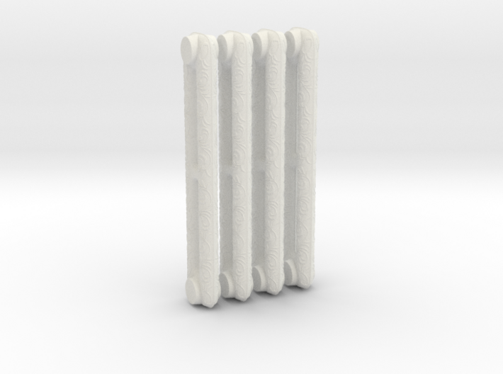 1:6 Decorative Radiator Parts - Middle Four Count 3d printed