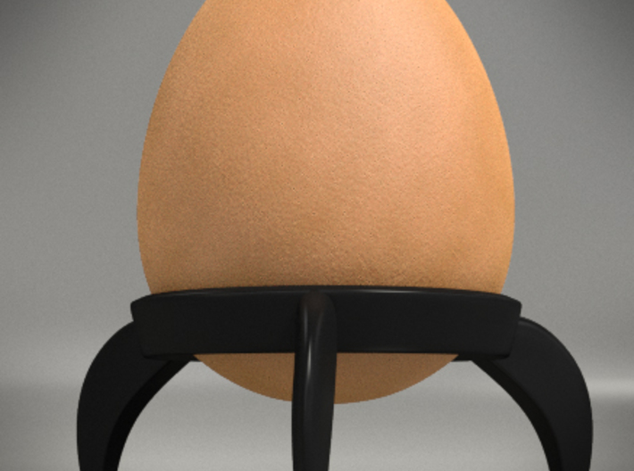 Egg Rocket 4x 3d printed render of the cup and an egg