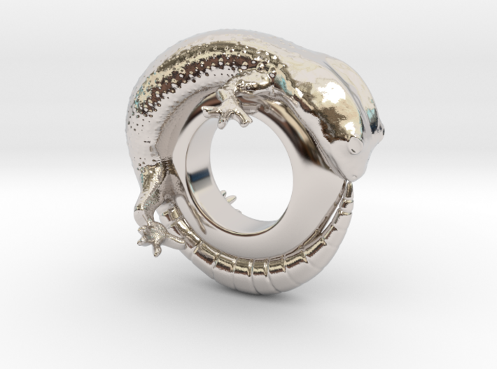 Gecko Ring Size 6 3d printed