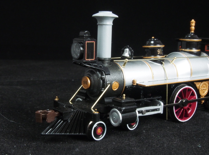 HO scale old time locomotive smokestack set 3 3d printed 