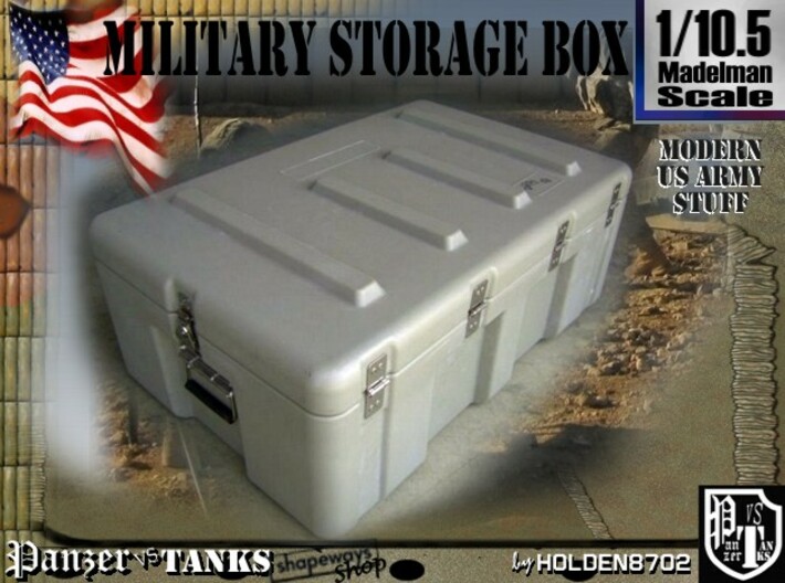 1/10.5 Military Storage Box 3d printed 