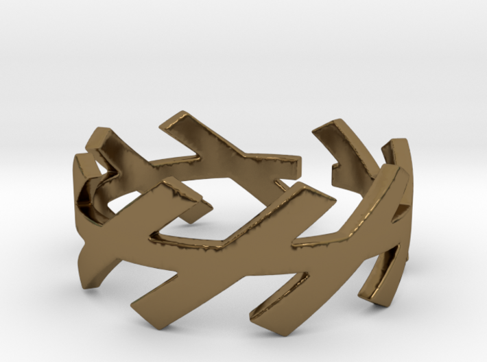 &quot;H Line&quot; Ring 3d printed