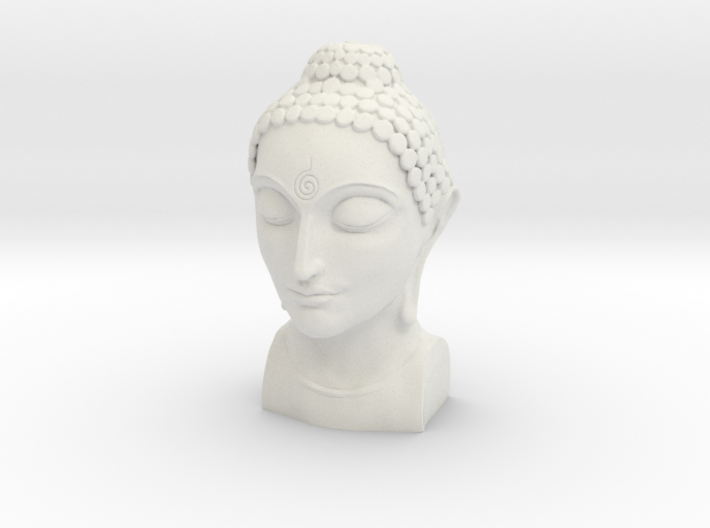 Bust of Buddha 3d printed