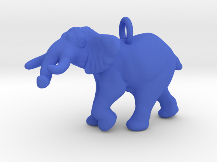 Elephant Pendant (chain not included) 3d printed