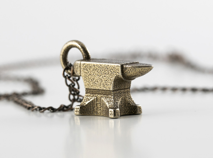 Anvil Necklace 3d printed