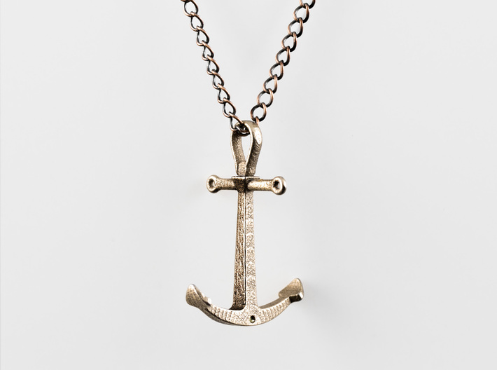 Anchor Necklace - Authentic 3d printed