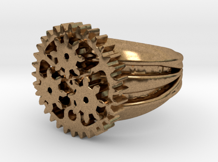 SteamPunk Ring ALFA 3d printed