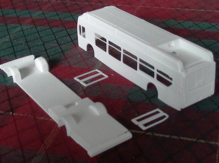 HO New Flyer Xcelsior CNG Bus (w/ interior) 3d printed 