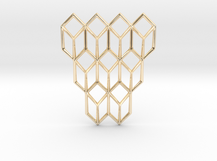 Tumbling Cubes Pendant 3d printed