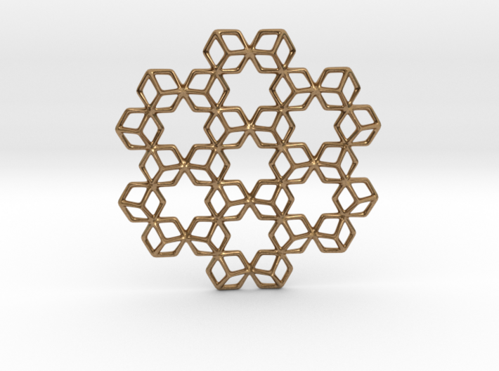 Hexagrammaton Pendant 3d printed