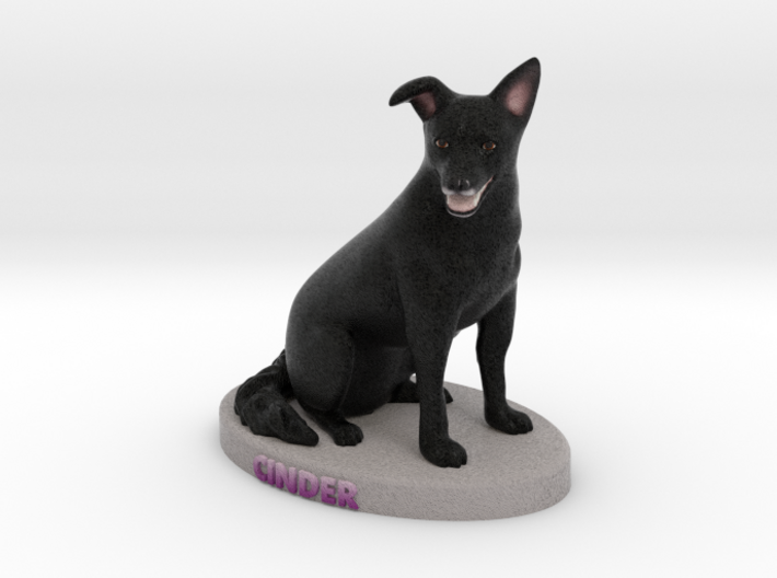 Custom Dog Figurine - Cinder 3d printed