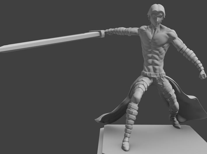 Barbarian figurine 3d printed