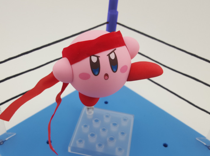 Nendoroid Kirby Extra Feet 3d printed Fighter bandana not included, but it's just a ribbon