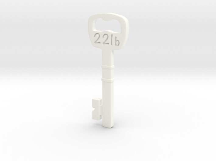 221b Door Key - keychain/pendant 3d printed
