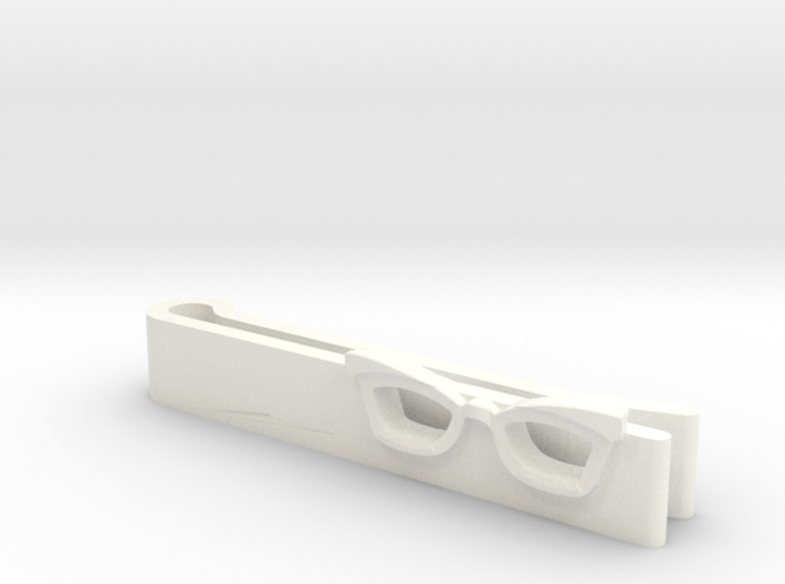 Hipster Glasses Tie-Clip Female 3d printed