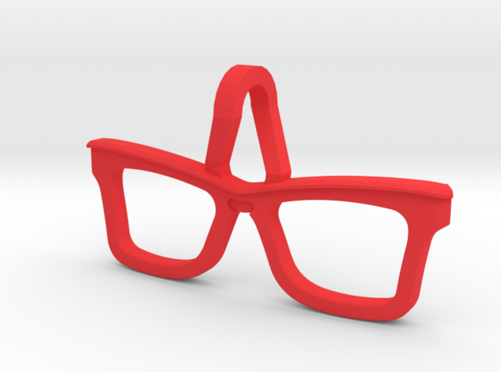 Hipster Glasses Pendant Origin 3d printed