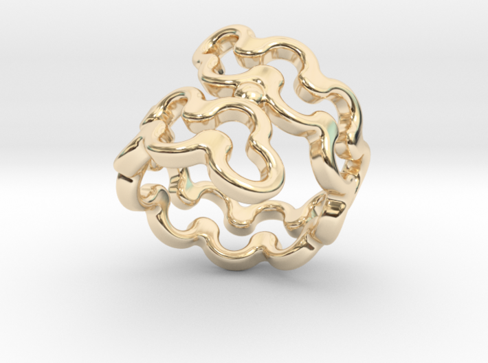 Jagged Ring 25 - Italian Size 25 3d printed