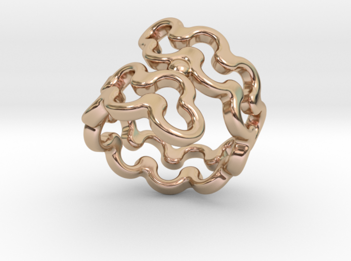 Jagged Ring 25 - Italian Size 25 3d printed