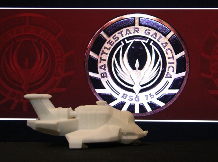 Raptor, Standard Landed (Battlestar Galactica) 3d printed 