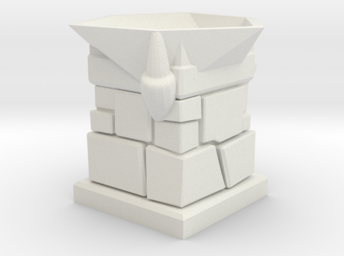 D20 Die Holder (Stone Tower With 3 Claws) 3d printed