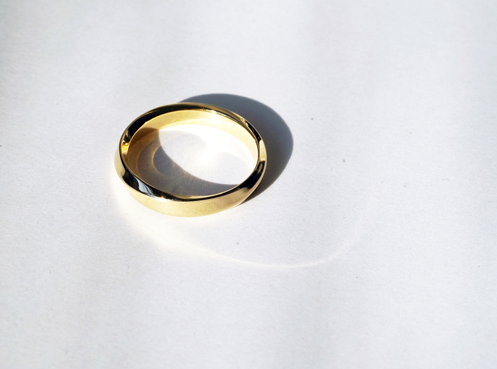 iRiffle Mobius Narrow Ring I (Size 10) 3d printed 
