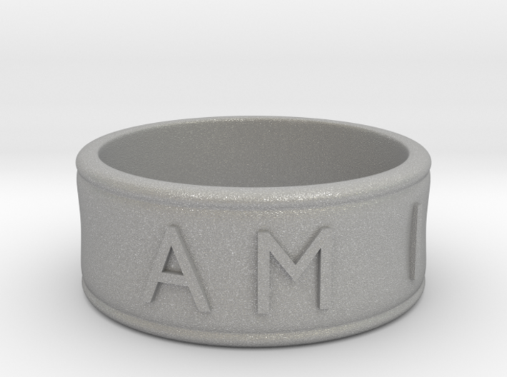I AM | AM I Ring - size 8 3d printed